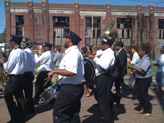 Jazz funeral, Felicity Street.